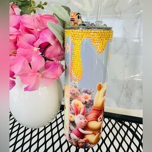 Custom handmade Winnie the Pooh tumbler